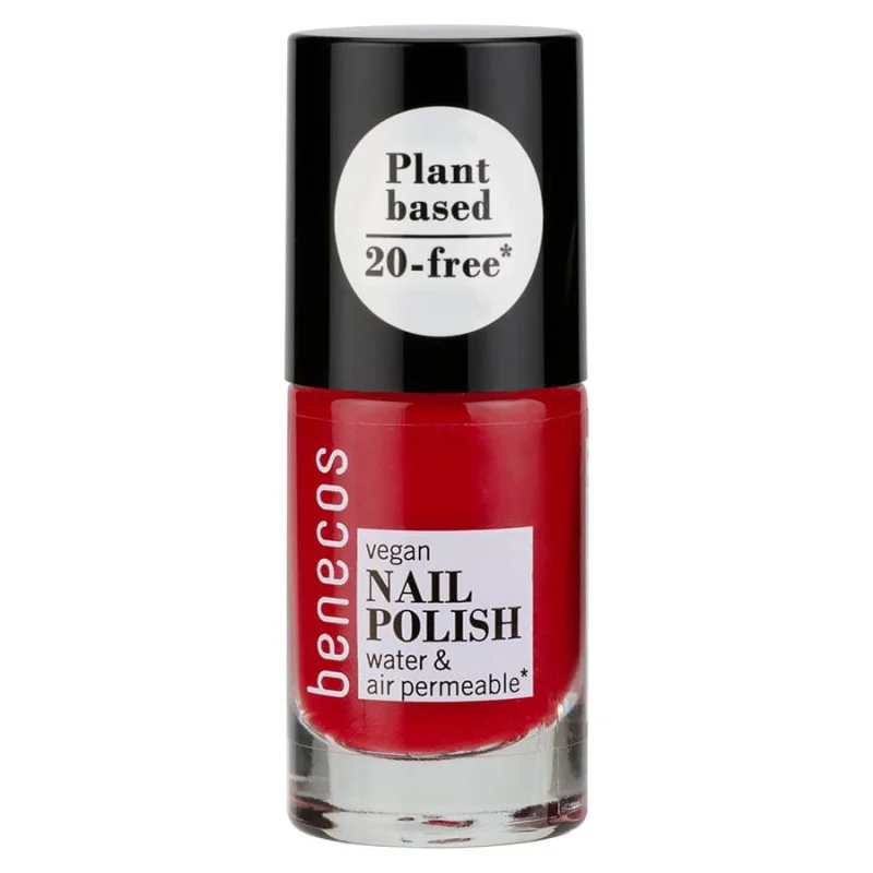 Benecos Nail Polish - vintage red - Perméable à l'eau et à l'oxygène 5ml