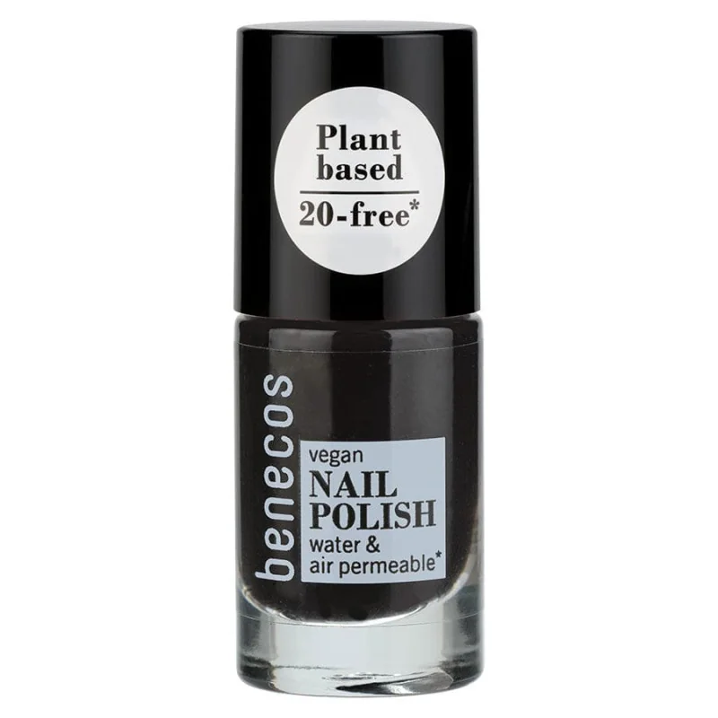 Benecos Nail Polish - licorice - perméable à l'eau et à l'oxygène  5ml