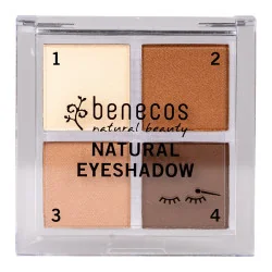 Benecos Natural Quattro Eyeshadow - coffee & cream
